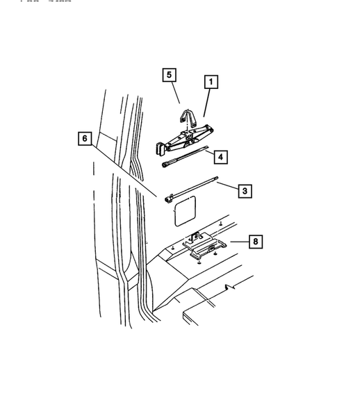 Jack Stowage for 2003 Dodge Dakota #0