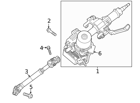 Steering Column Assembly for 2017 Kia Forte5 #0