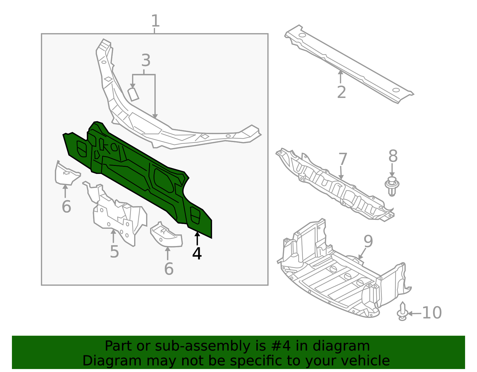 NE51-53-110C - Radiator Support Panel - 2006-2015 Mazda MX-5 Miata