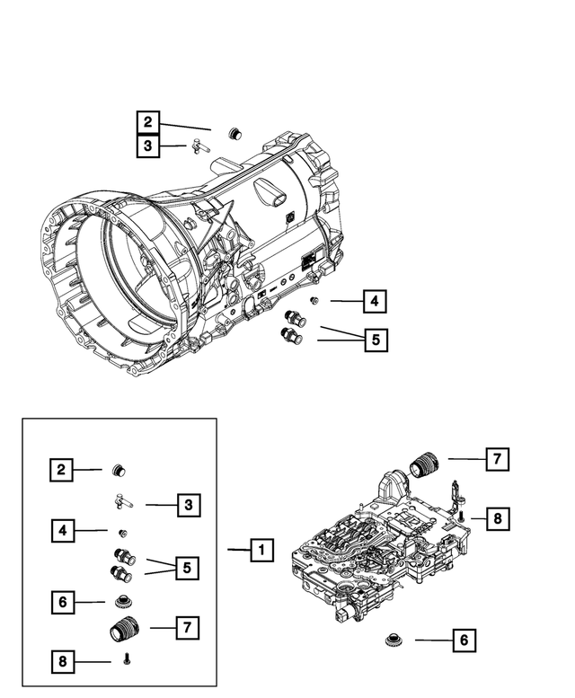 68225347AA - Transmission: Transmission Plug Kit for Mopar Image