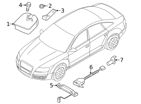 Anti-Theft Components for 2013 Audi allroad #0