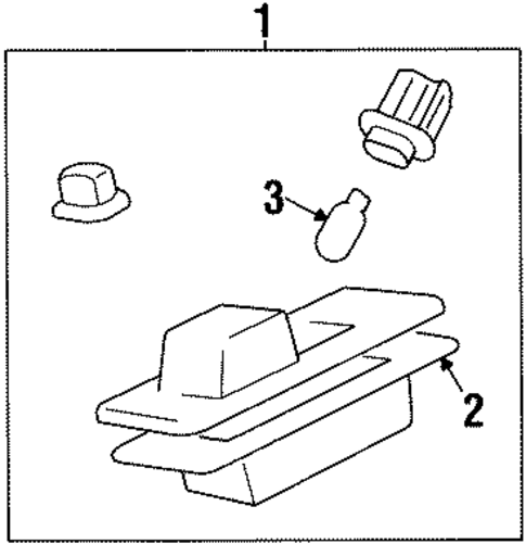 License Lamps for 1996 Mitsubishi Eclipse #0