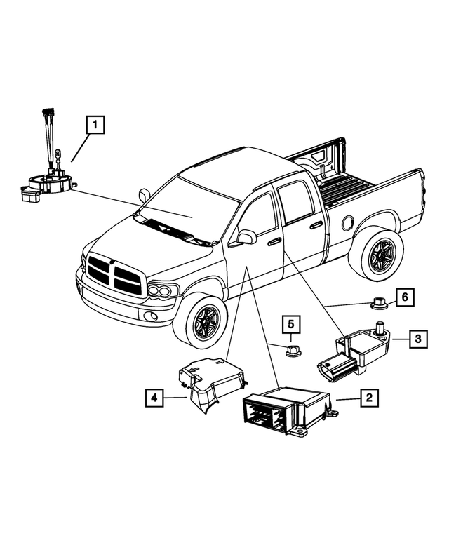 56043706AH - Restraints: Occupant Restraint Module for Mopar Image