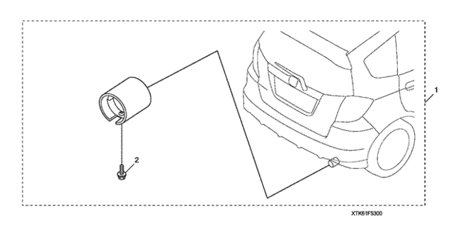 Exhaust Finisher (Chrome) for 2012 Honda Fit #0