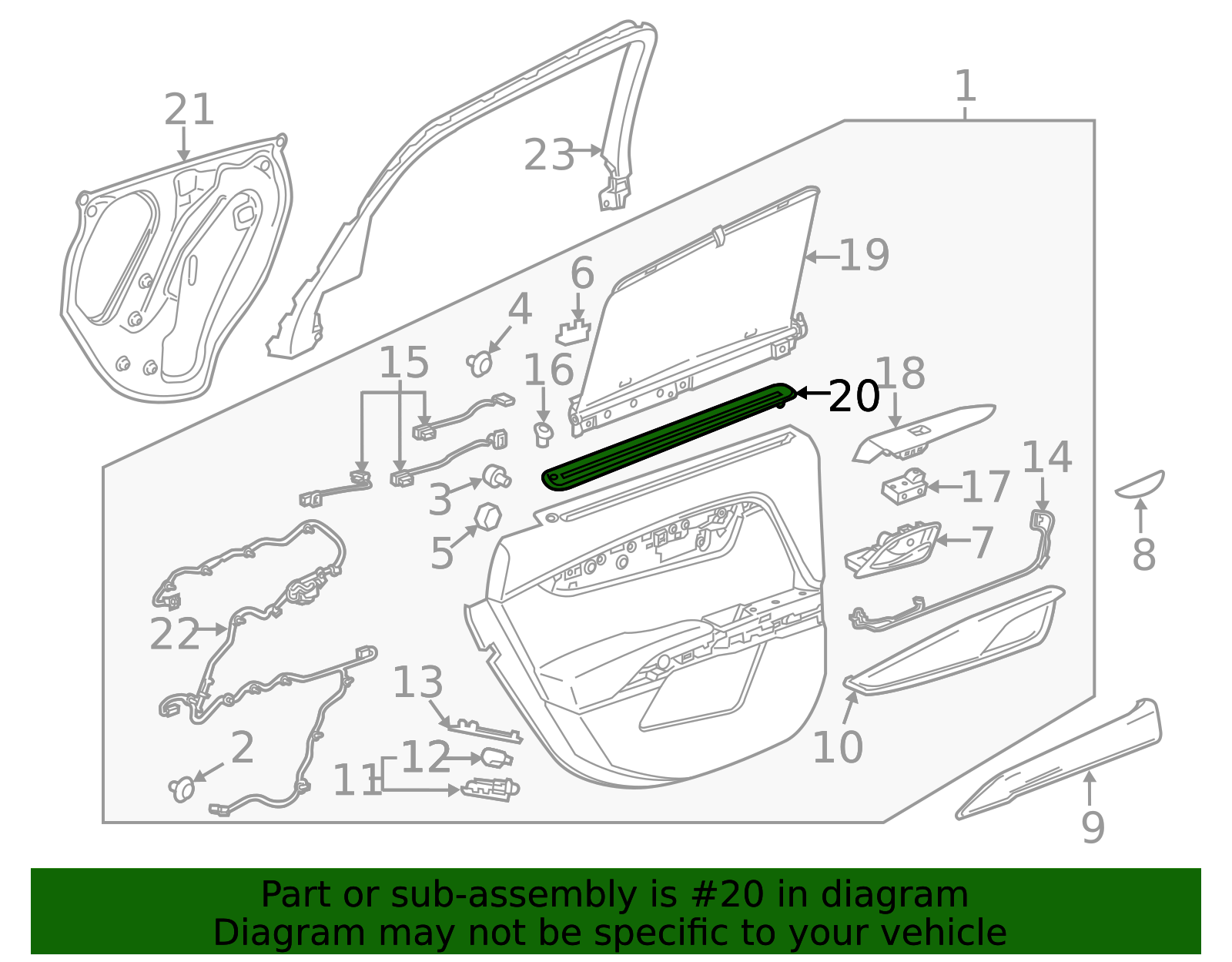 22794953 - Dark Urban Rear Driver Side Door Window Inside Sun Visor ...