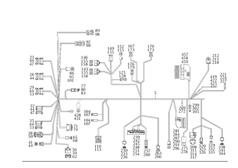 Cockpit Cable Harness for 2002 Mercedes-Benz ML55 AMG #0