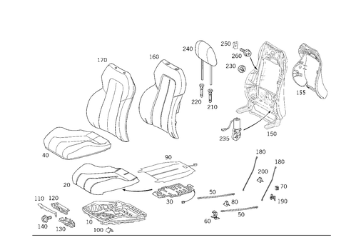 Left Seat for 1999 Mercedes-Benz SLK 230 #0