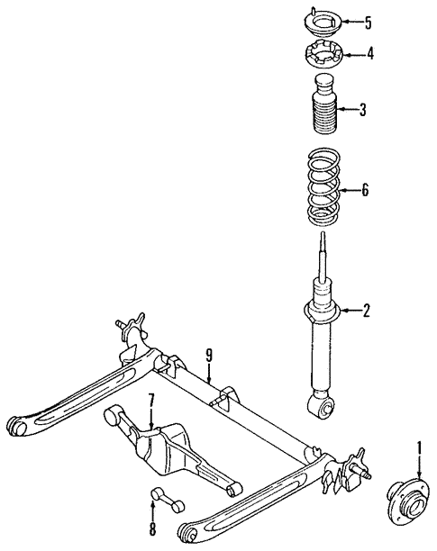 Rear Suspension for 2001 Infiniti I30 | Genuine Infiniti Parts