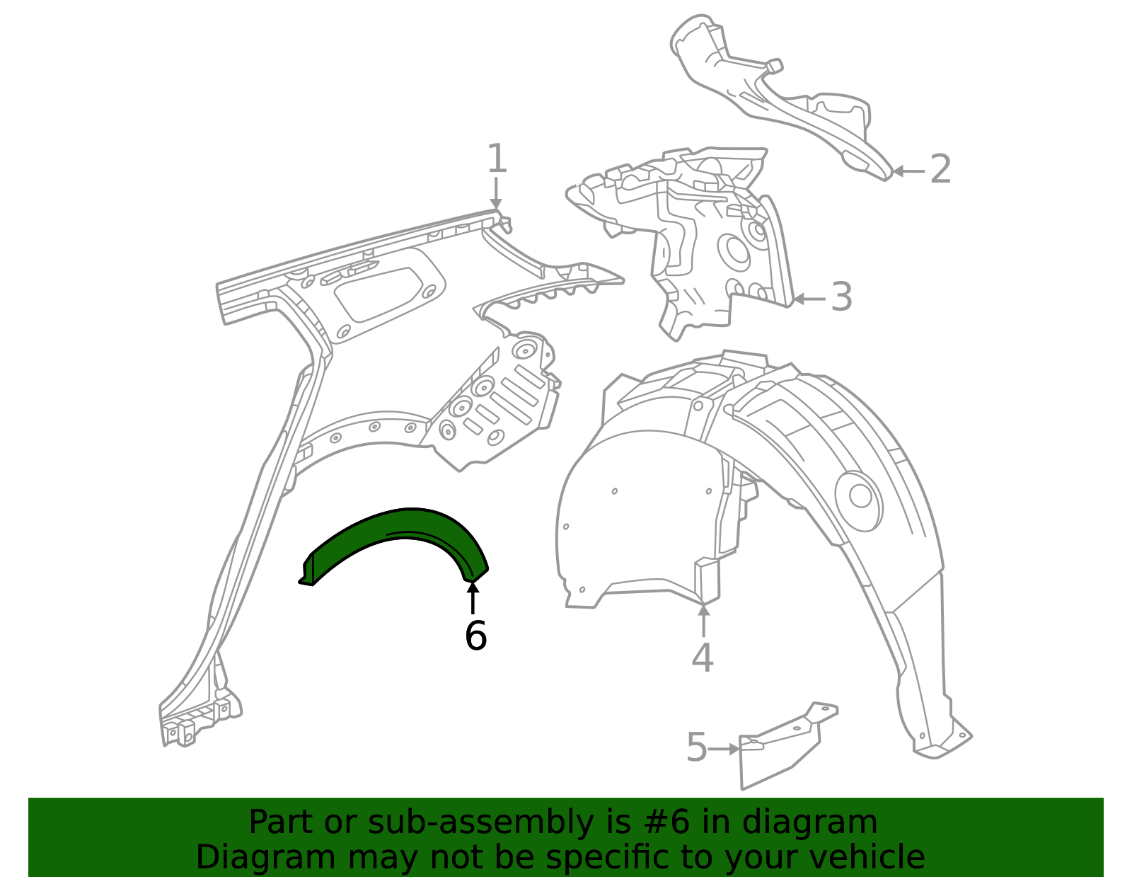 85685094 - Wheel Opening Molding 2024-2026 Honda Prologue