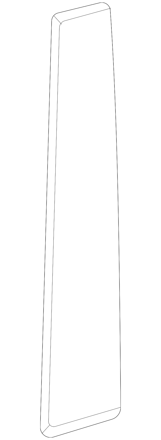 thumbnail image 2 of Front Left Lower Door Trim Molding For Nissan Rogue 2021-2023 – Driver Side, Matte Black, Clip-On 2 of 4