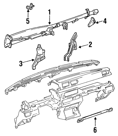 Instrument Panel for 1988 Toyota Pickup #1
