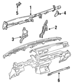 5533089111 - Body: Cross-member for Toyota: Pickup Image