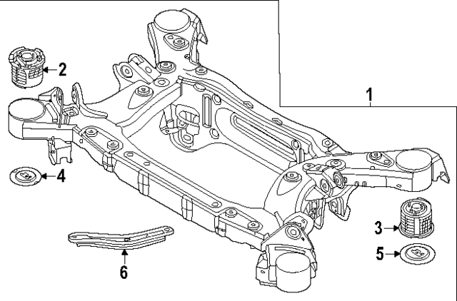55405DS000 - : Cross-Member for Hyundai Image