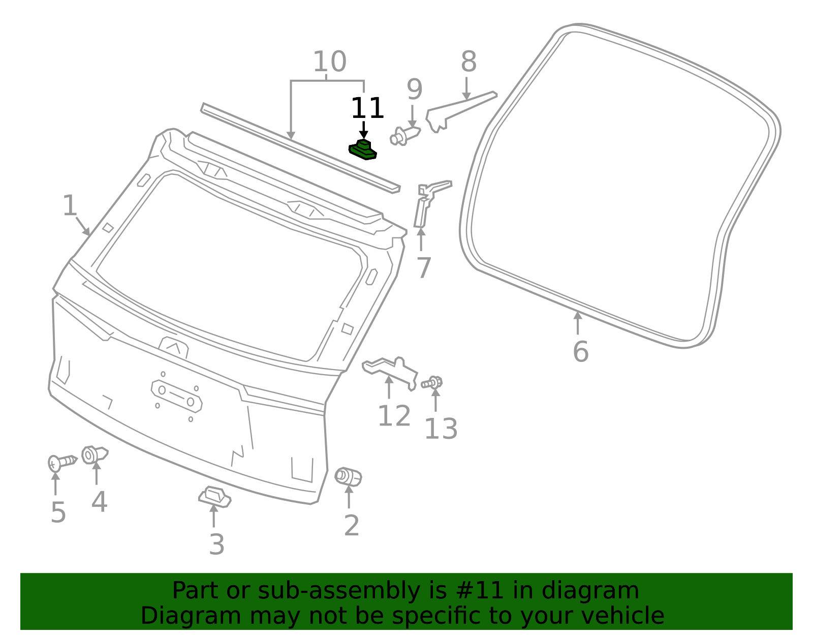 91530-TAA-003 - 2019-2025 Honda Passport - Clip | Genuine Honda Parts