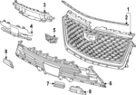 85669037 - : Grille Assembly for Cadillac: Escalade, Escalade ESV Image