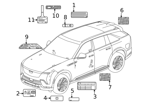 Information Labels for 2026 Cadillac ESCALADE IQL #0