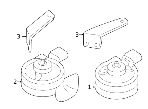 Horn for 2007 Audi A4 Quattro #0