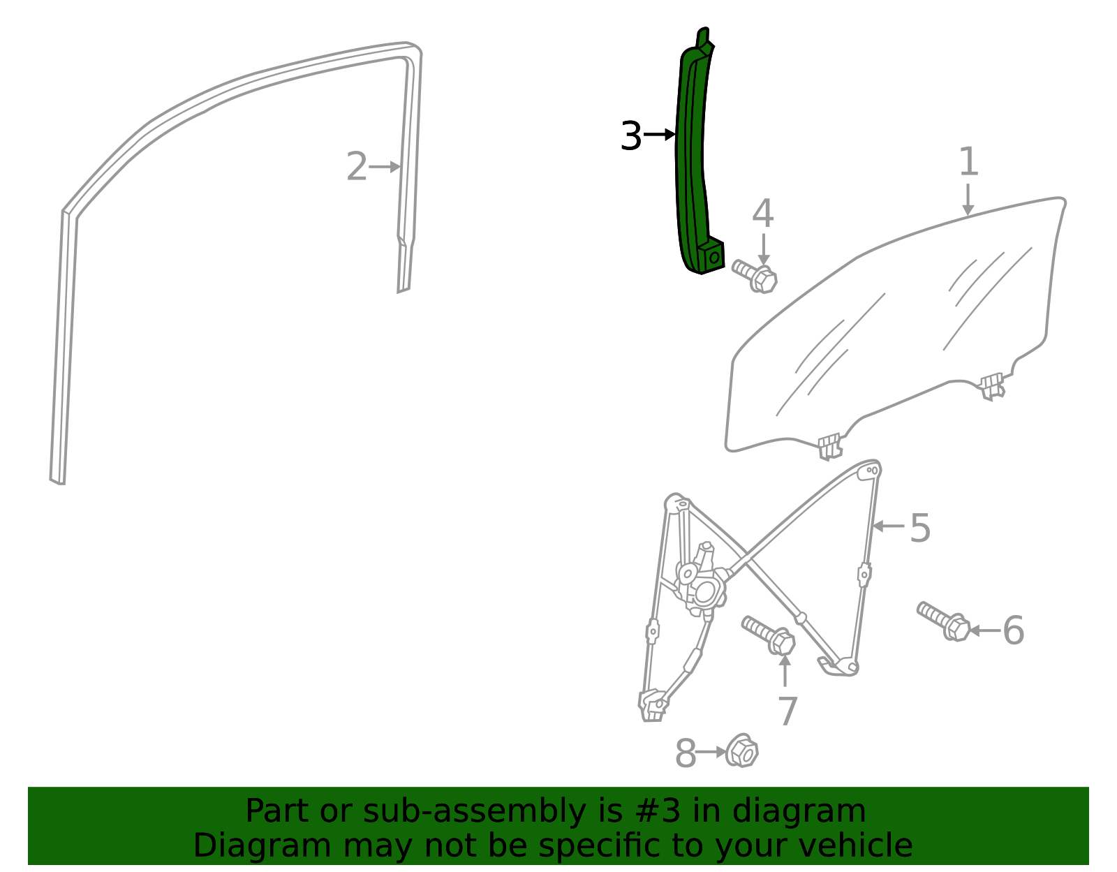 2012-2015 Scion iQ Window Channel 67403-74010 | Frontier Toyota