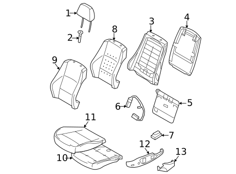 Driver Seat Components for 2013 BMW 135is #3