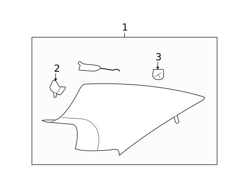 Interior Trim - Quarter Panels for 2009 Saturn Aura #0