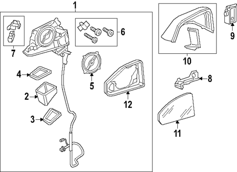 Outside Mirrors for 2025 Audi SQ7 #0