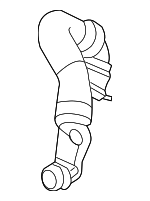 17117541143 - Cooling System: Coolant Hose for BMW: 135i, 335i, 335i xDrive, 335is, 335xi, X1, Z4 Image