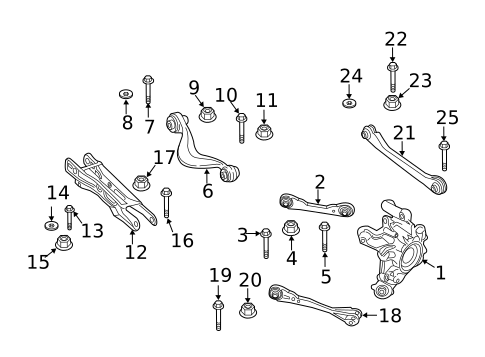 Rear Suspension for 2024 BMW X6 #1