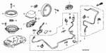 91507SAA003 - Electrical/Exhaust/Heater/Fuel: CLIP, WIRE HARNESS (70MM) (NATURAL) for Honda Image