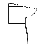 12762220 - Body: Washer Hose for Saab: 9-3, 9-3X, 9-5 Image