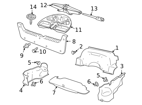 Interior Trim - Rear Body for 2004 Pontiac GTO #0