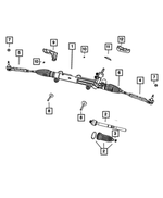 V8158378AA - Steering: Inner End Tie Rod Kit, Value Line for Mopar Image