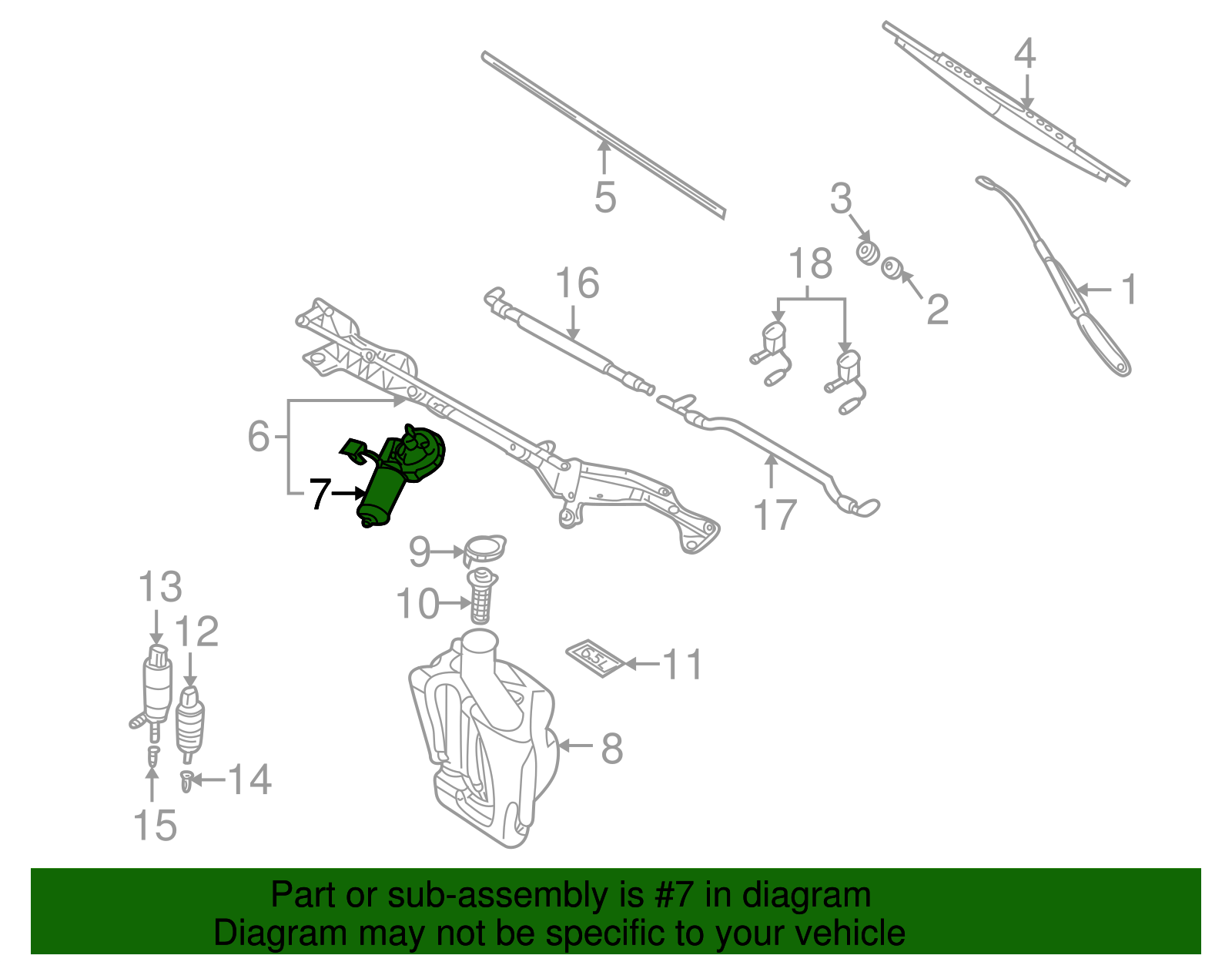 Wiper Motor - BMW (67-63-8-377-417)