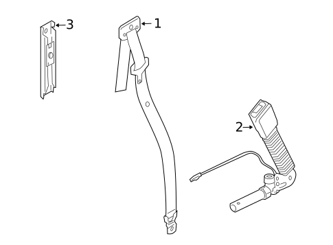 Front Seat Belts for 2009 Land Rover LR2 #0