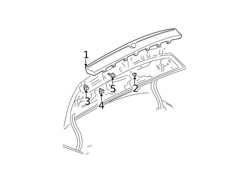 High Mounted Stop Lamp for 2004 Cadillac Seville #0