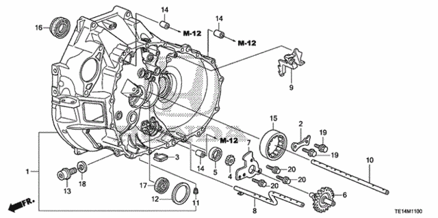 MT Clutch Case (V6) for 2012 Honda Accord #0