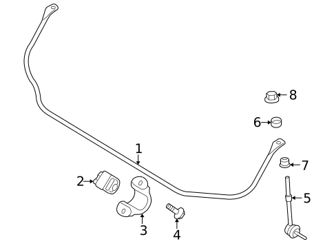 Stabilizer Bar & Components for 2013 Volvo XC60 #0