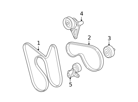 Belts & Pulleys for 2007 Cadillac Escalade EXT #0