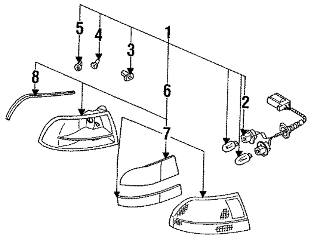G211506L5 - : Combo Lamp Assembly Fastener for Mazda Image