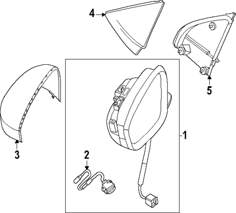 Outside Mirrors for 2025 Nissan Kicks #0