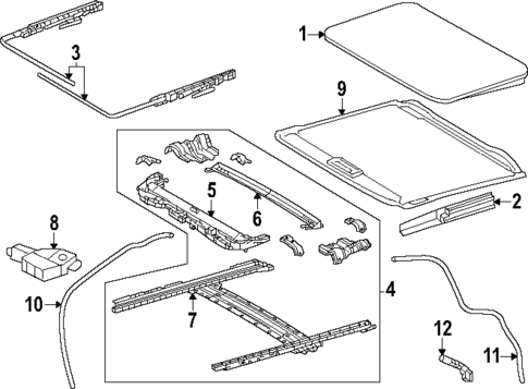 Sunroof for 2025 Lexus RX450h+ #1