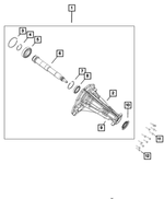 68040722AA - Transmission: Output Shaft Bearing for Mopar Image