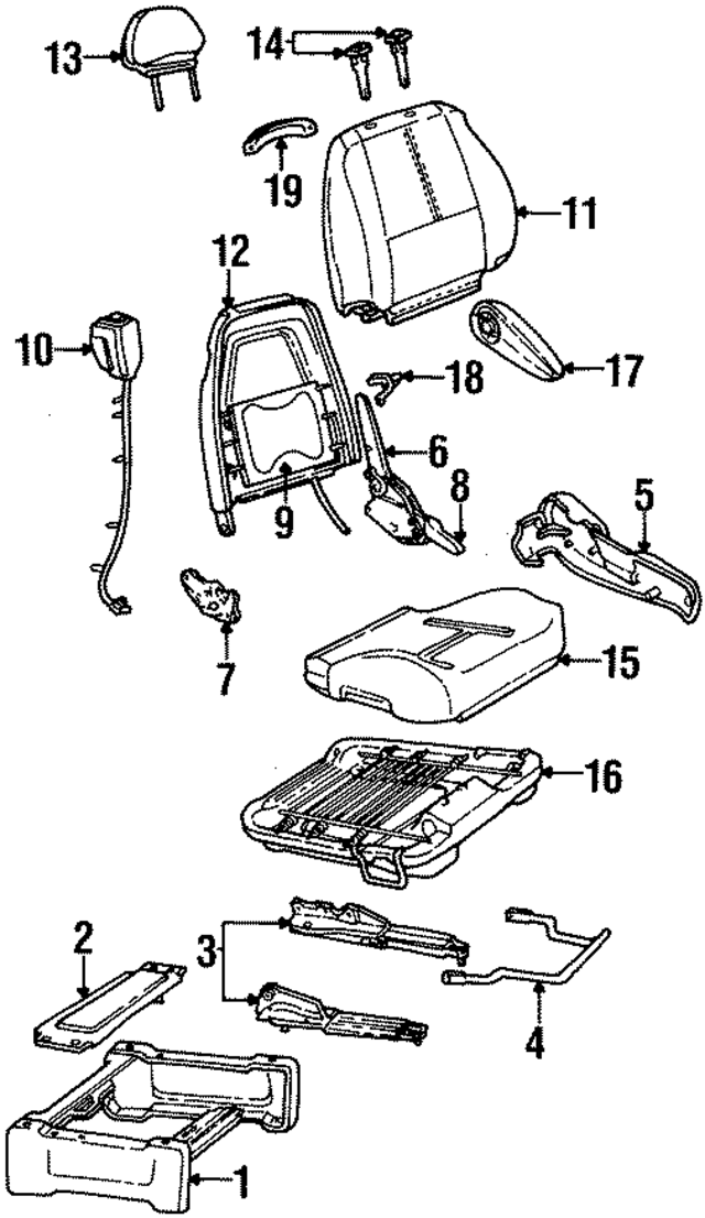 1F2Z1662187AAC - Body: Seat Trim Panel for Ford Image