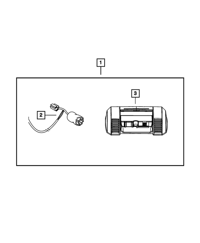82210208AC - Mopar Accessories - Component Parts: Vehicle Navigation Kit for Mopar Image