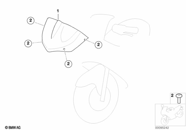 46637658362 - Frame and Mounting Parts: Instruments Cover -  for BMW-Motorrad Image
