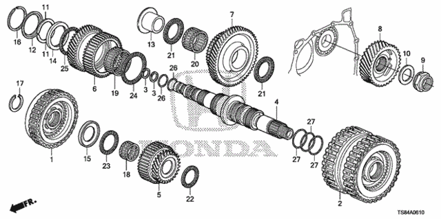 AT Secondary Shaft (5AT) for 2012 Honda Civic #0