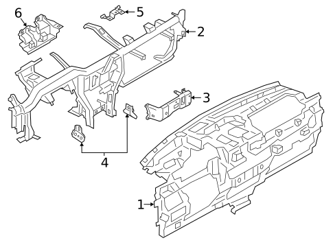 Instrument Panel for 2021 Lincoln Corsair #0