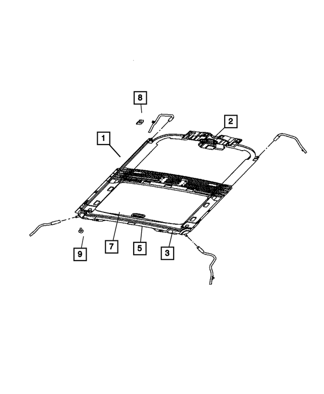 1HW06DW1AA - : Sunroof Sun Shade for Mopar Image