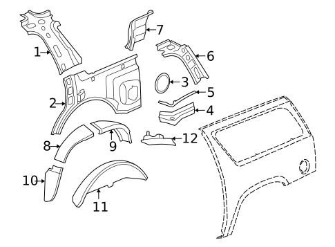 Inner Components for 2008 Chevrolet Suburban 1500 #0