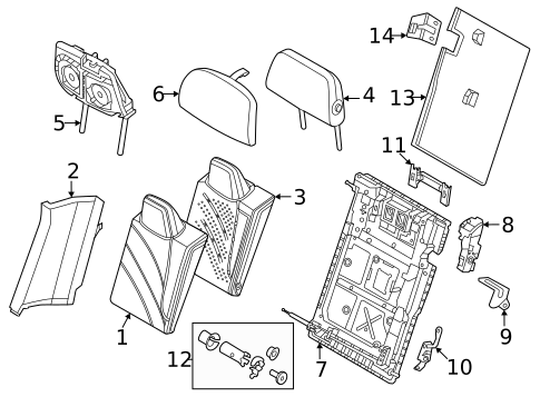 Rear Seat Components for 2023 BMW iX #0