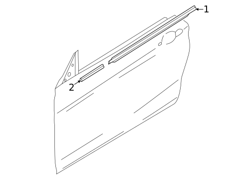 Exterior Trim - Front Door for 2015 BMW 428i xDrive Gran Coupe #0